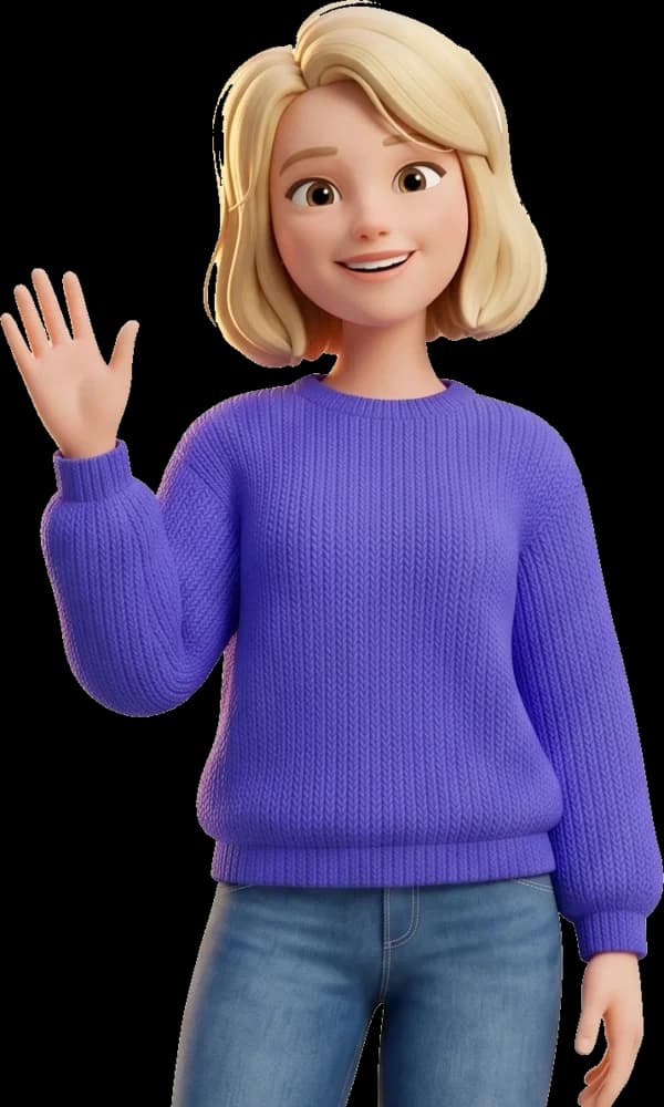Penny waving
